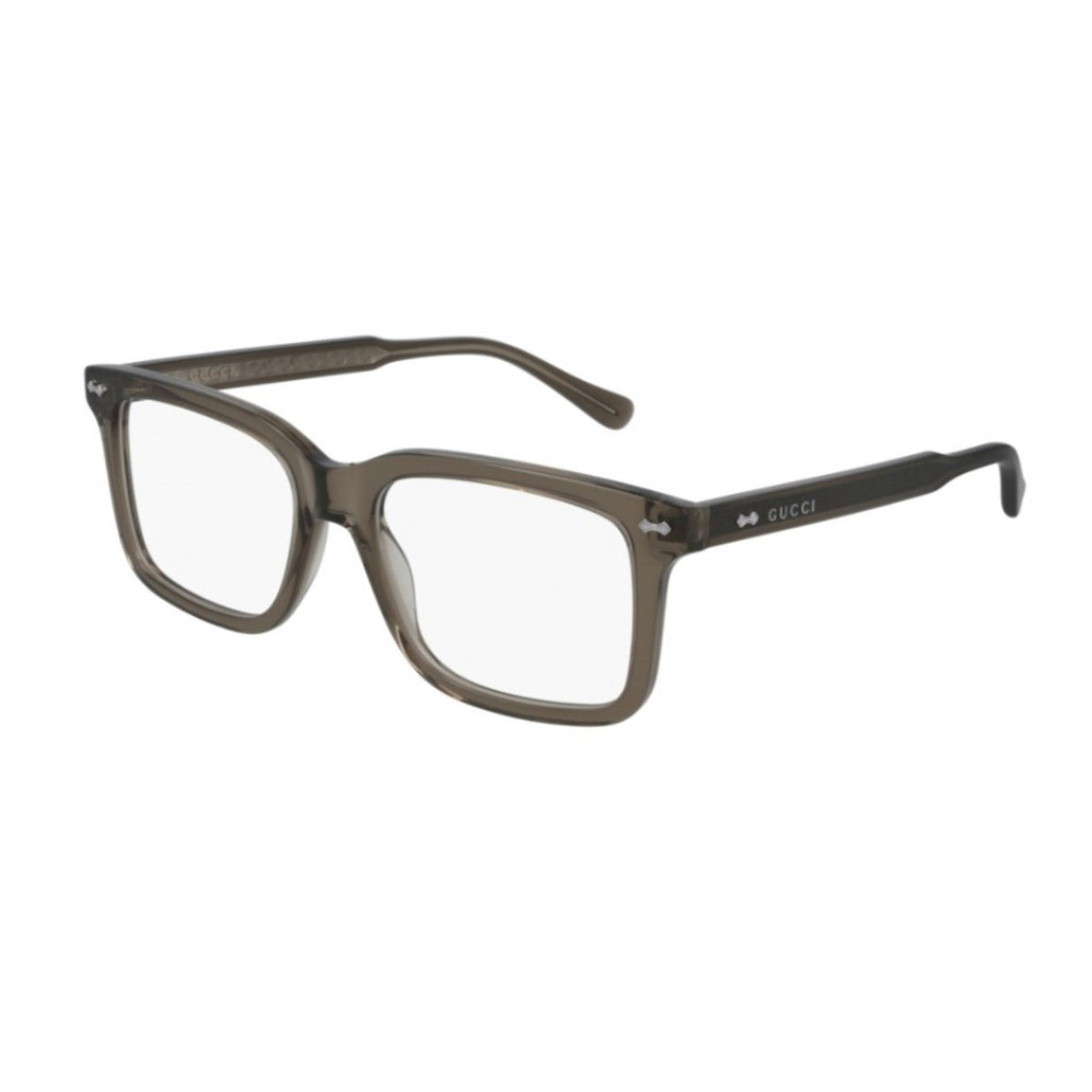 Gucci Men's Sunglasses Spring Summer 2021 Brown Transparent Demo Lens Demo Lens  GG0914O 002