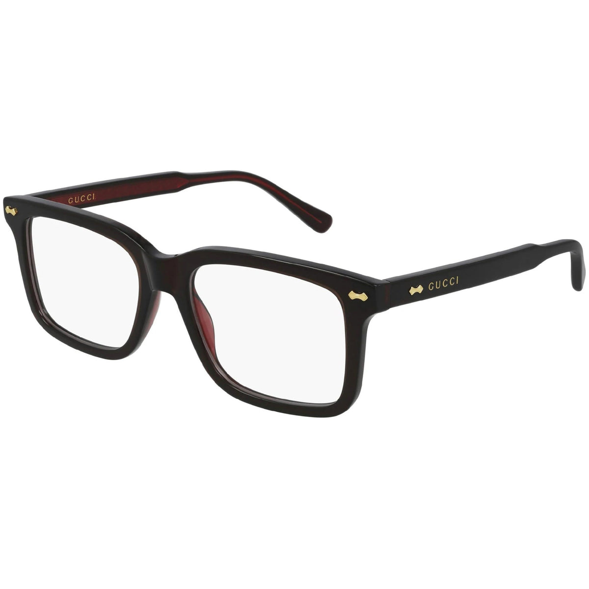Gucci Men's Sunglasses Spring Summer 2021 Brown Transparent Demo Lens Demo Lens  GG0914O 003