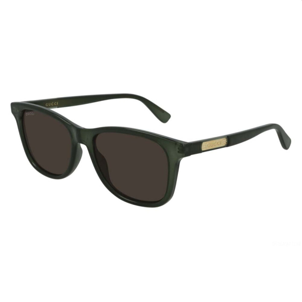 Gucci Men's Sunglasses Spring Summer 2021 Green Brown Nylon Nylon GG0936S 003