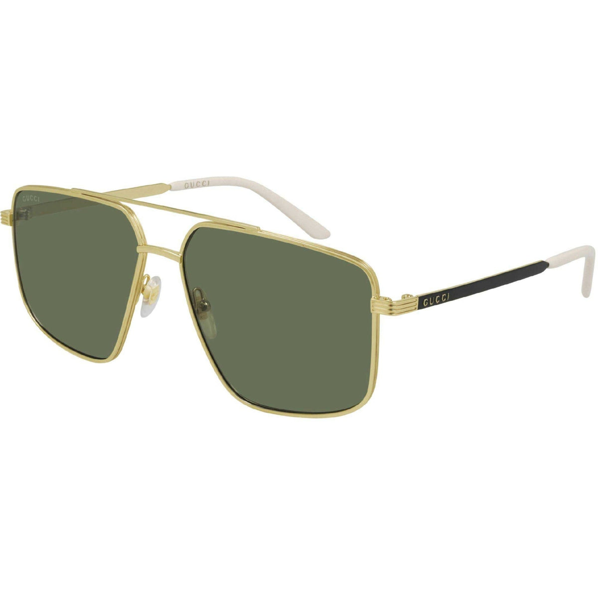 Gucci Men's Sunglasses Spring Summer 2021 Gold Green Nylon Nylon GG0941S 002