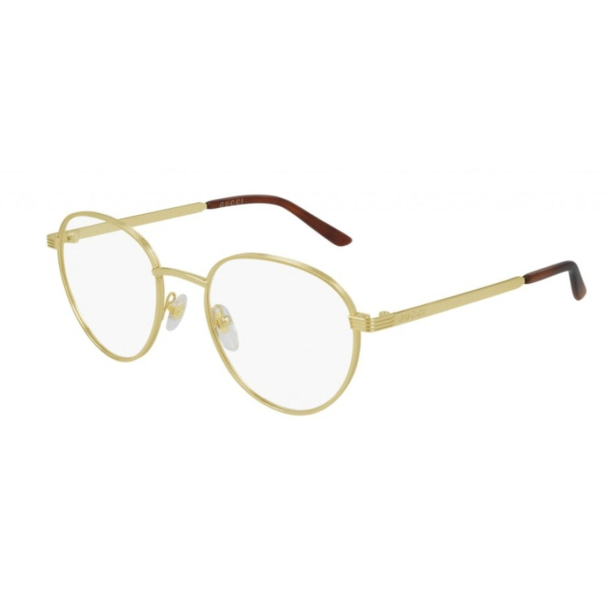 Gucci Men's Sunglasses Spring Summer 2021 Gold Transparent Demo Lens Demo Lens  GG0942O 002