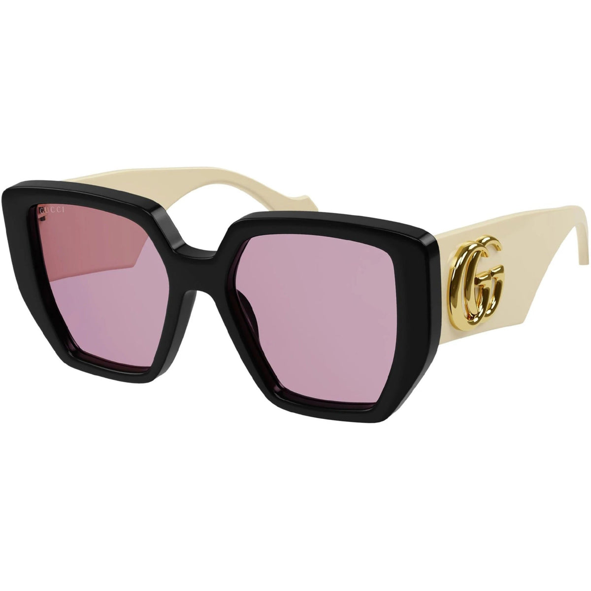 Gucci Women's Sunglasses Spring Summer 2021 Black Pink Nylon Nylon GG0956S 002
