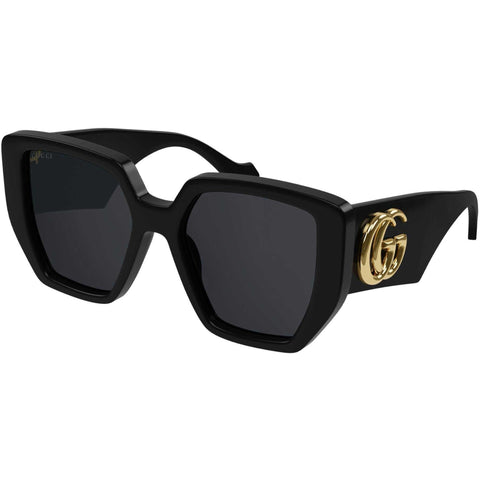 Gucci Women's Sunglasses Spring Summer 2021 Black Grey Nylon Nylon GG0956S 003