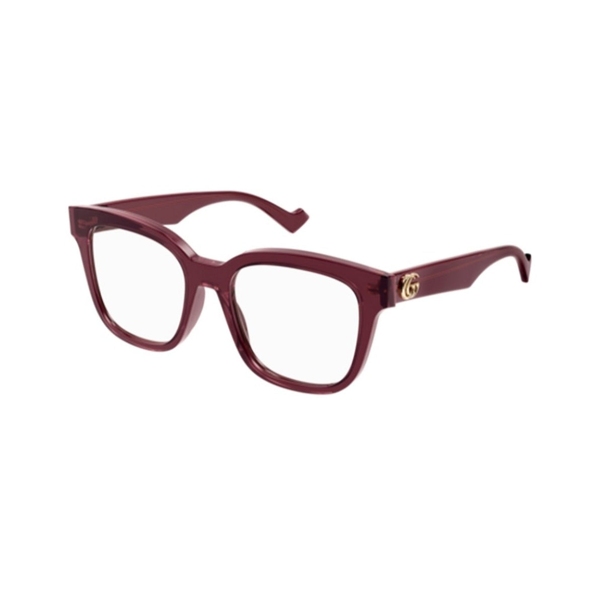 Gucci Women's Sunglasses Spring Summer 2021 Burgundy Transparent Demo Lens Demo Lens  GG0958O 006