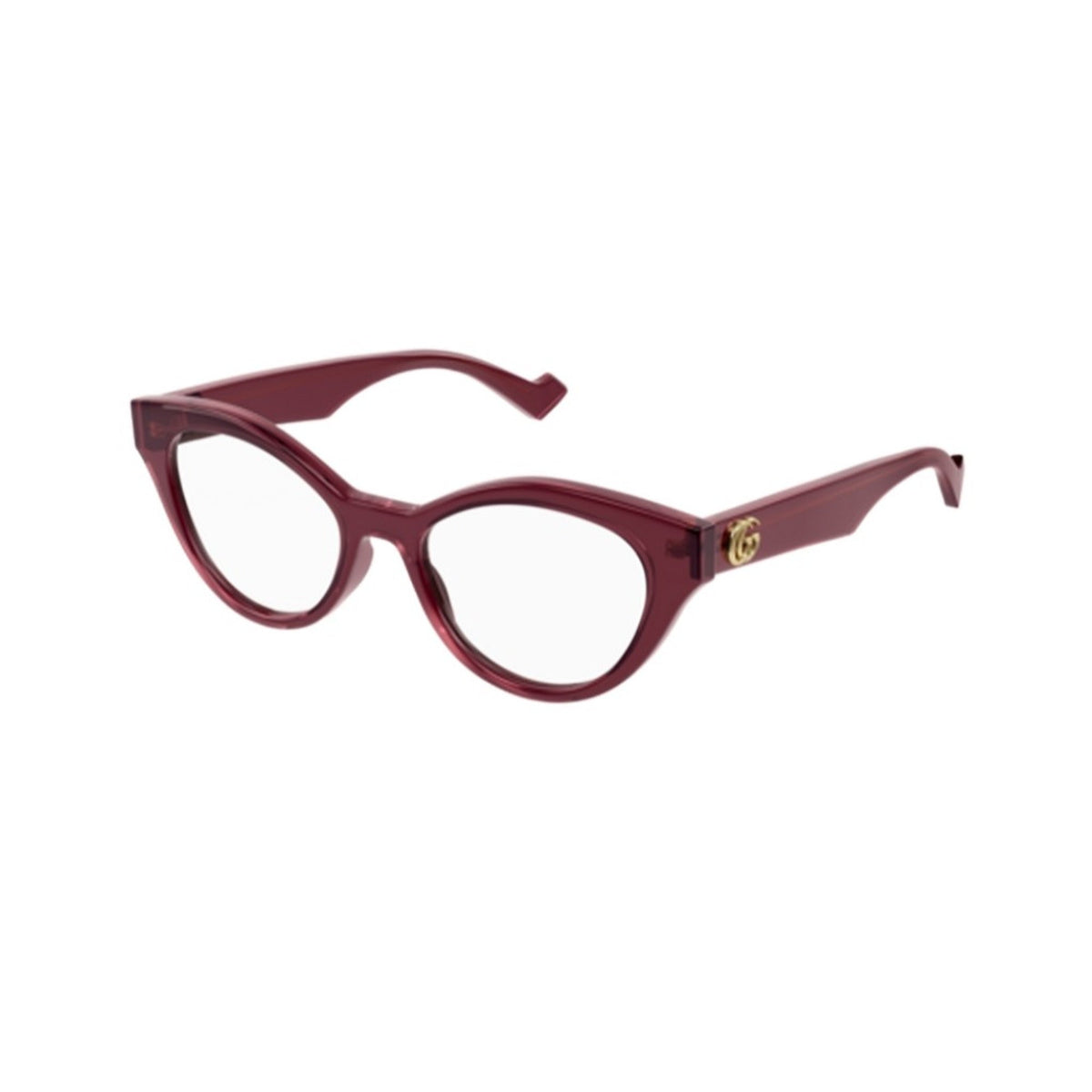 Gucci Women's Sunglasses Spring Summer 2021 Burgundy Transparent Demo Lens Demo Lens  GG0959O 003