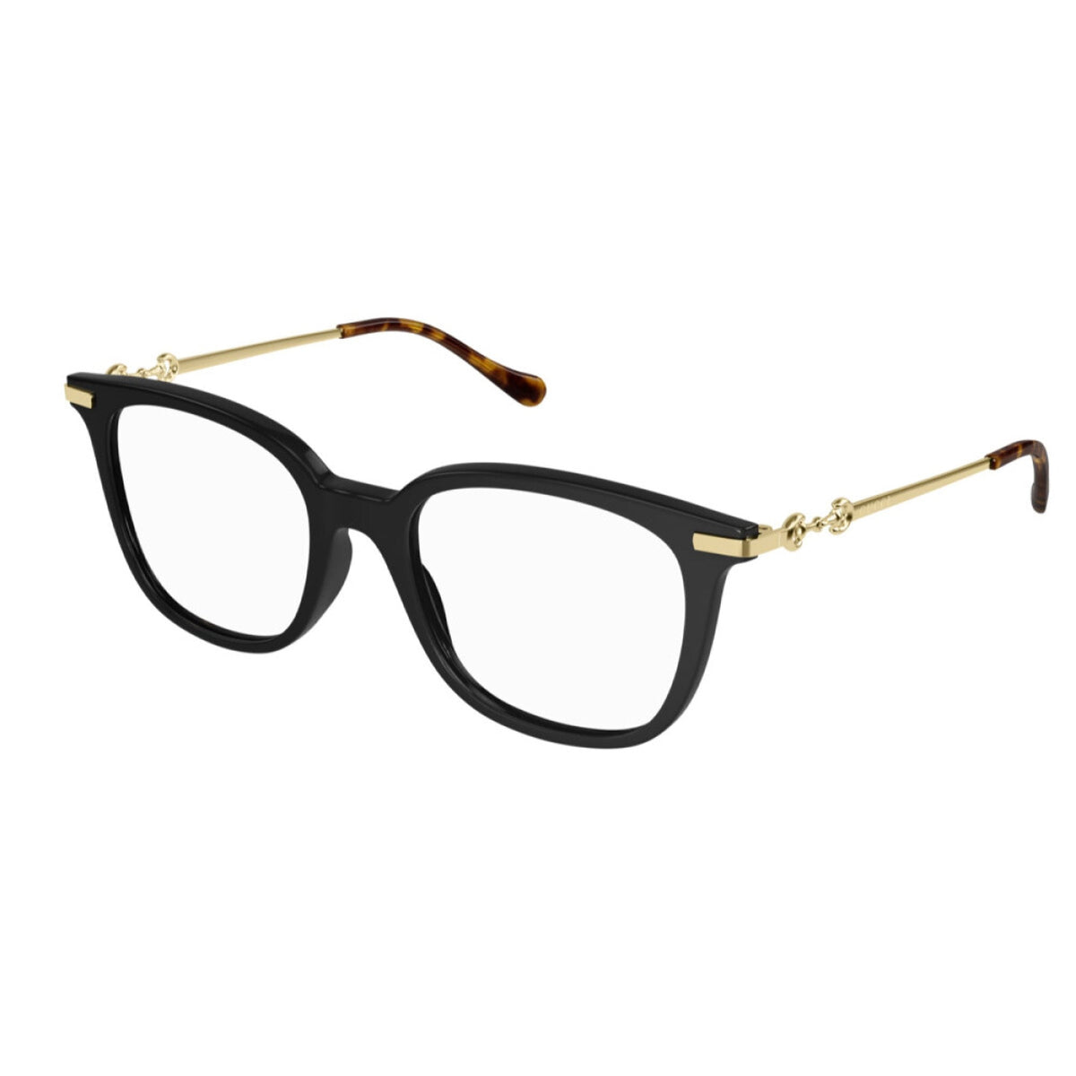 Gucci Women's Sunglasses Spring Summer 2021 Black Transparent Demo Lens Demo Lens  GG0968O 001