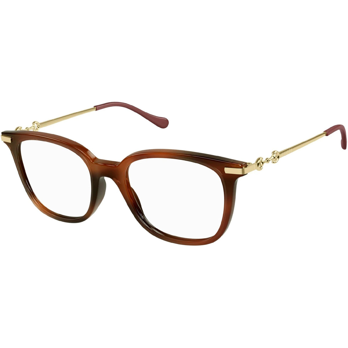 Gucci Women's Sunglasses Spring Summer 2021 Havana Transparent Demo Lens Demo Lens  GG0968O 002