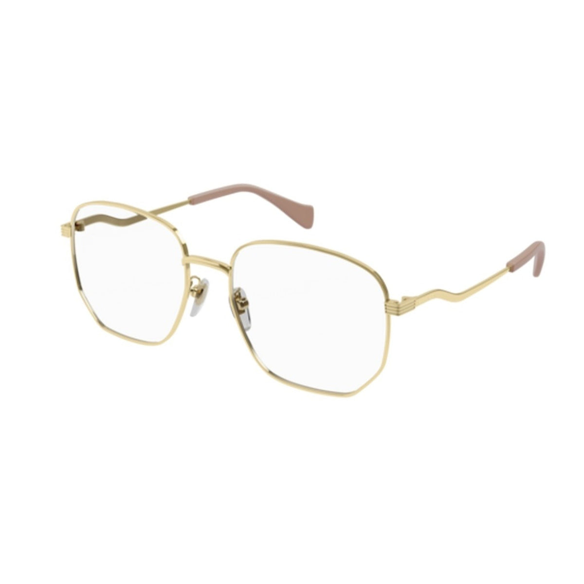 Gucci Women's Sunglasses Spring Summer 2021 Gold Transparent Demo Lens Demo Lens  GG0973O 001