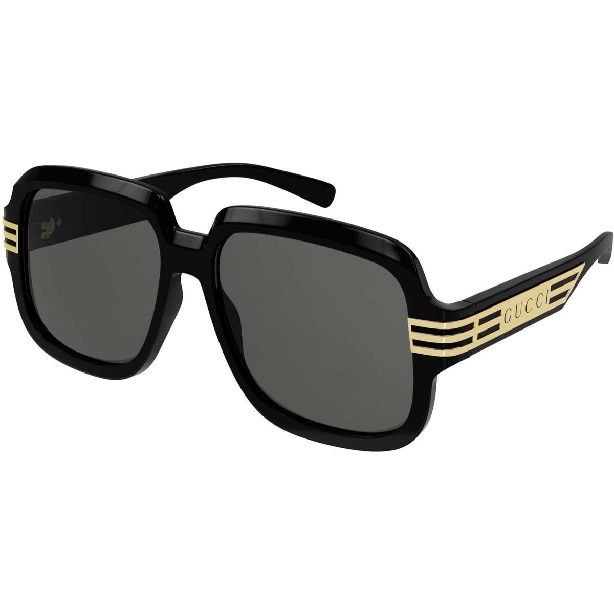 Gucci Men's Sunglasses Spring Summer 2021 Black Grey Nylon Nylon GG0979S 001