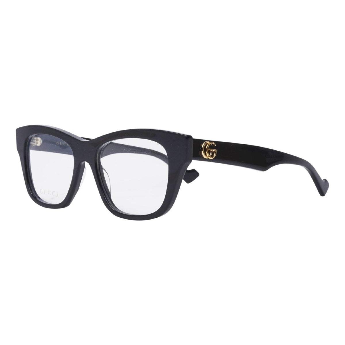 Gucci Women's Sunglasses Fall Winter 2021 Black Transparent Demo Lens Demo Lens  GG0999O 001