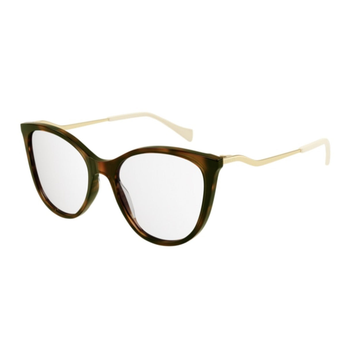 Gucci Women's Sunglasses Fall Winter 2021 Havana Transparent Demo Lens Demo Lens  GG1007O 001