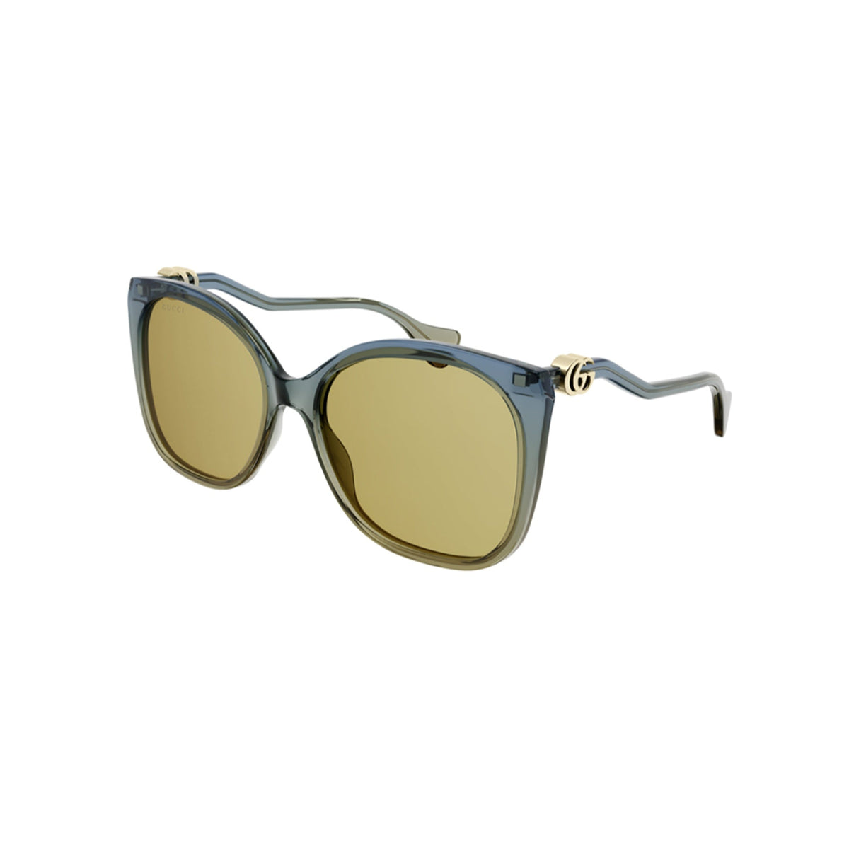 Gucci Women's Sunglasses Fall Winter Blue Brown Nylon Nylon GG1010S 003
