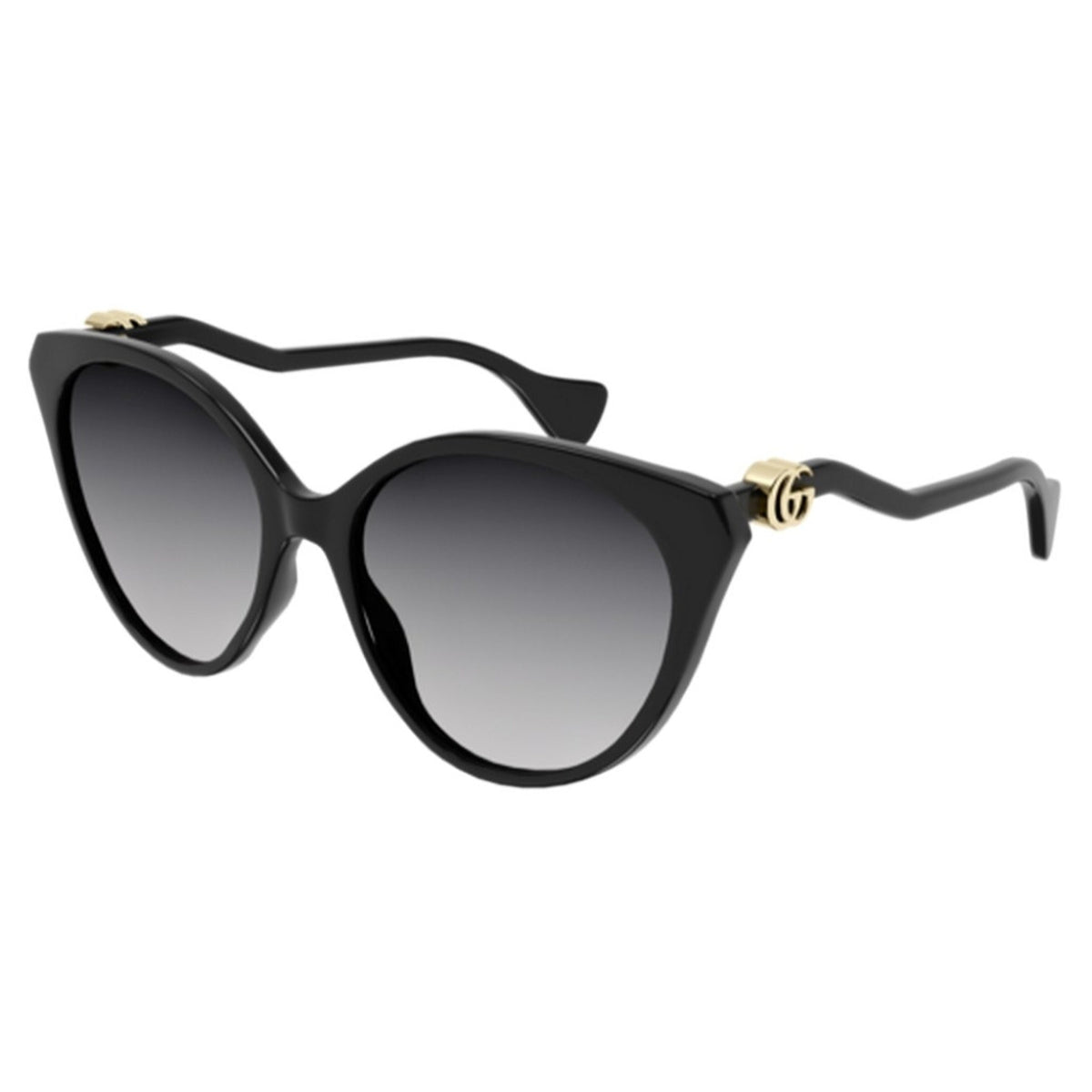 Gucci Women's Sunglasses Fall Winter 2021 Black Grey Nylon Nylon Gradient GG1011S 001