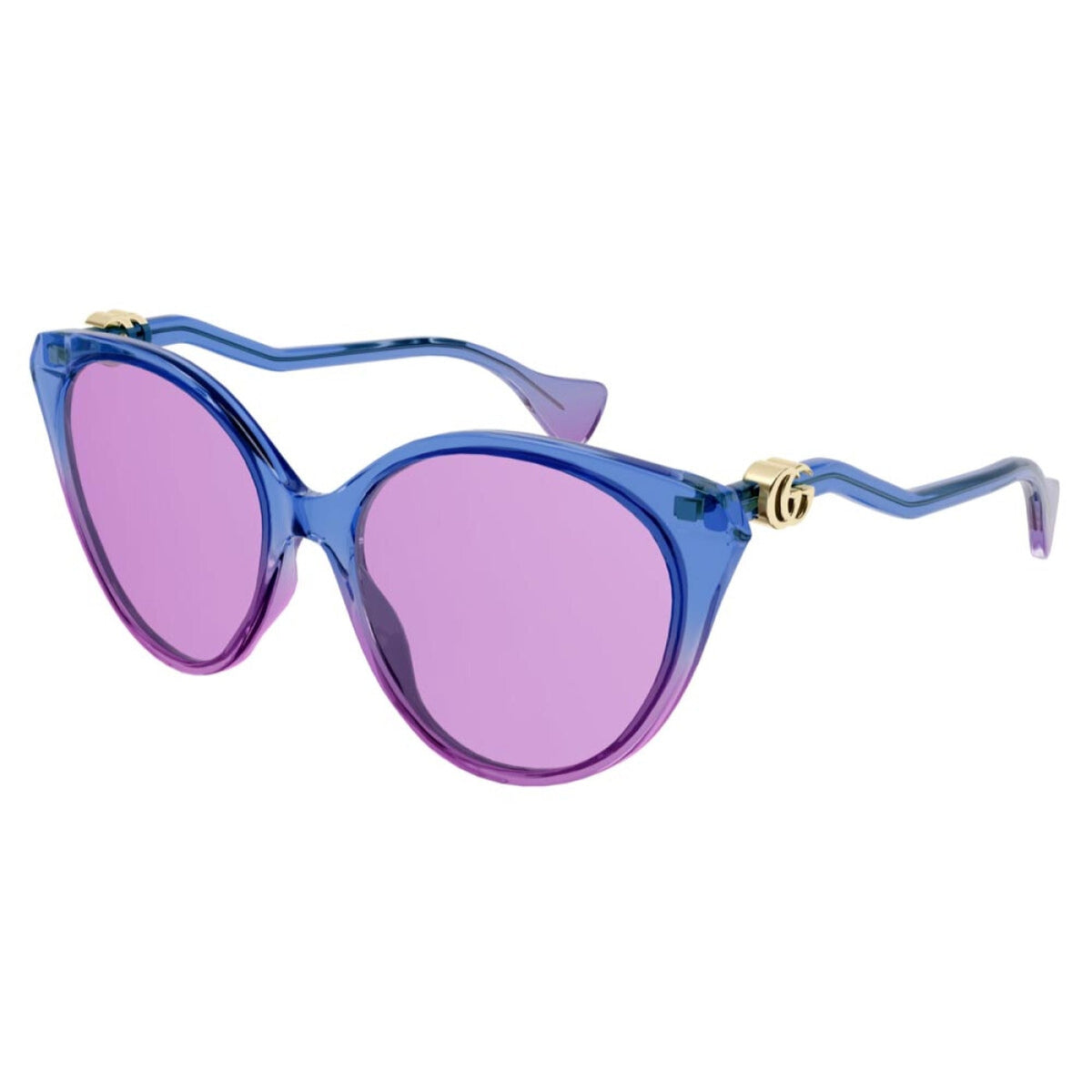Gucci Women's Sunglasses Fall Winter 2021 Blue Pink Nylon Nylon GG1011S 003
