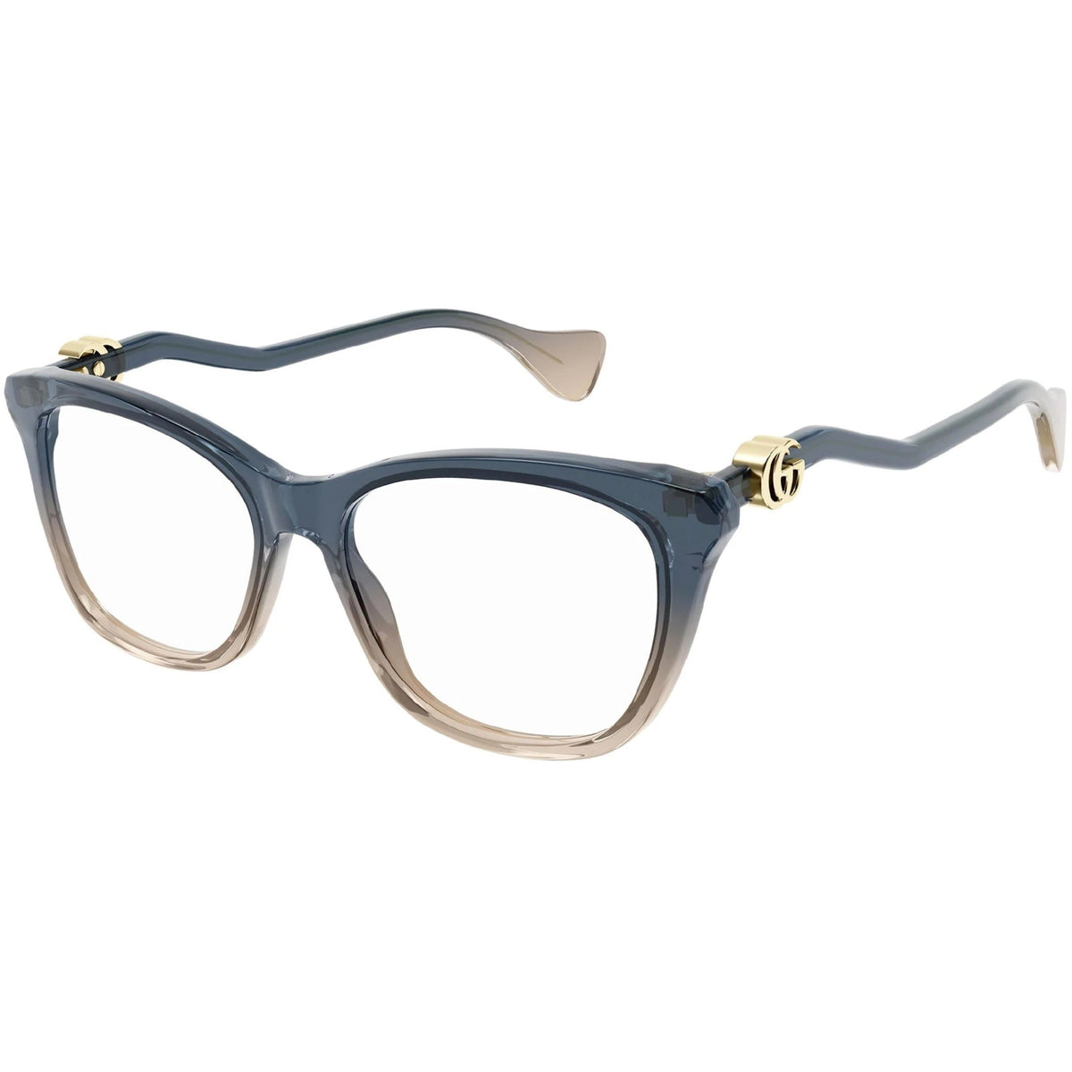 Gucci Women's Sunglasses Fall Winter 2021 Blue Transparent Demo Lens Demo Lens  GG1012O 002