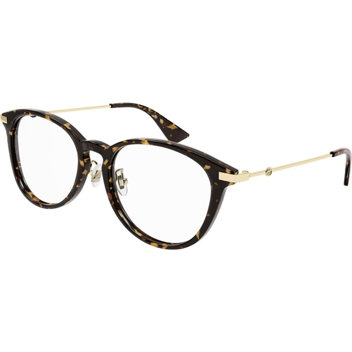 Gucci Women's Sunglasses Fall Winter 2021 Havana Transparent Demo Lens Demo Lens  GG1014OA 002