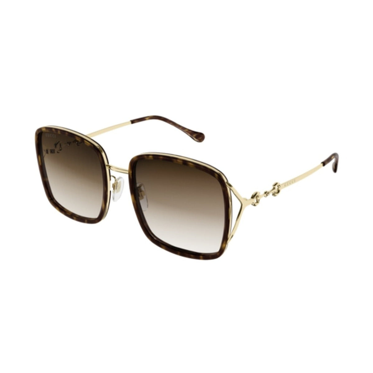 Gucci Women's Sunglasses Fall Winter Havana Brown Nylon Nylon Gradient GG1016SK 003