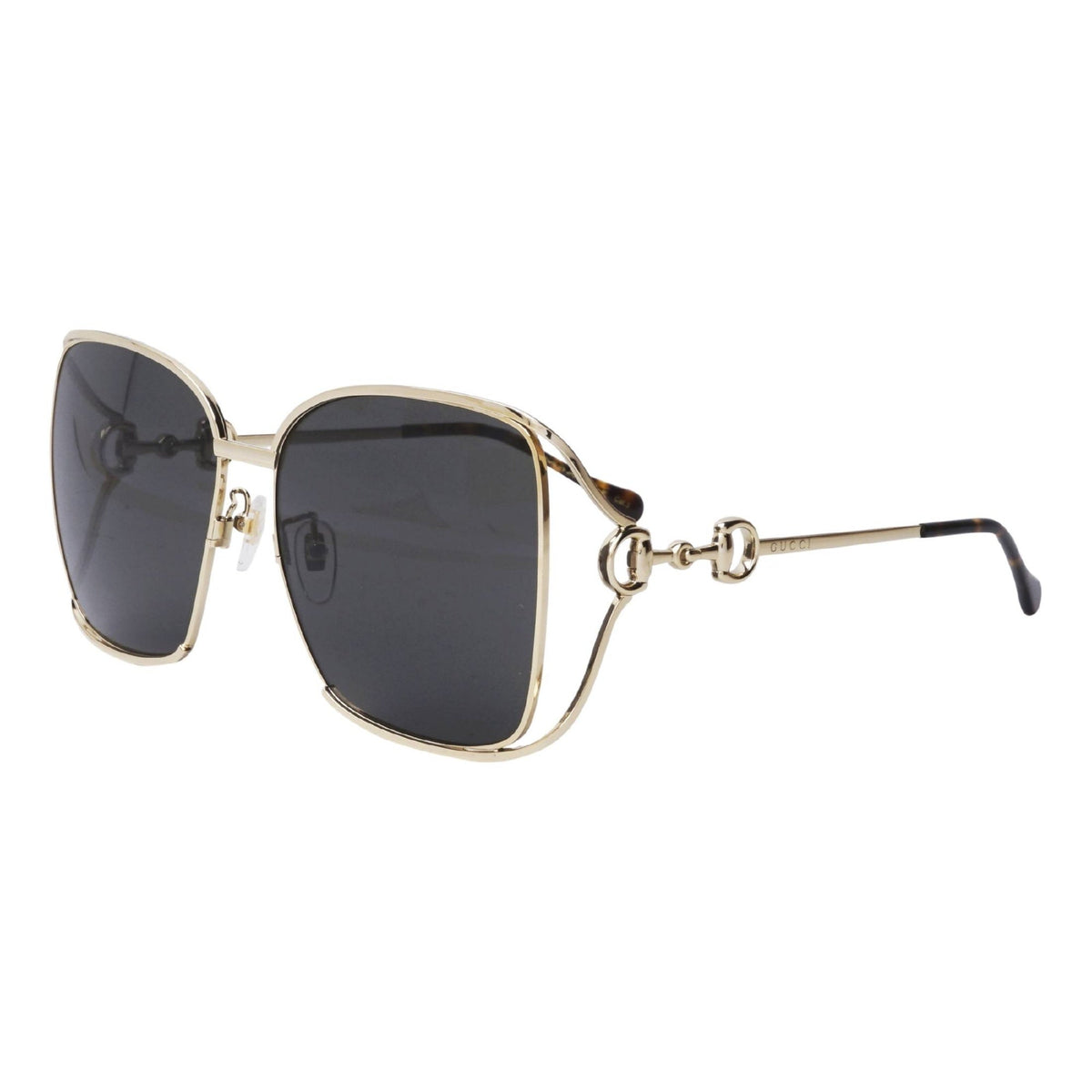 Gucci Women's Sunglasses Fall Winter Gold Grey Nylon Nylon GG1020S 002