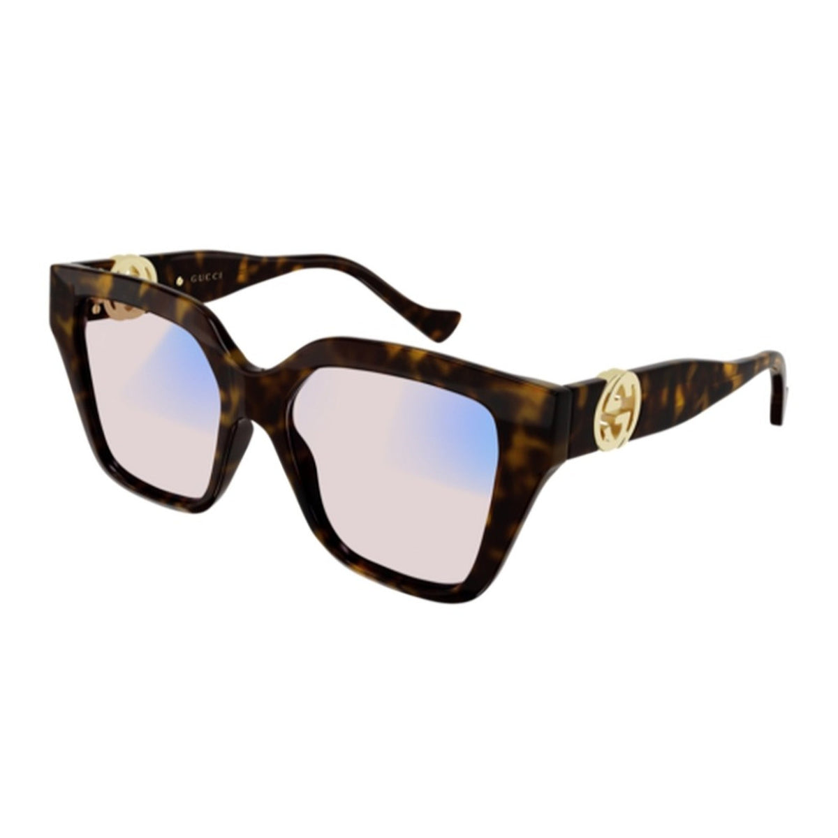 Gucci Women's Sunglasses Spring Summer 2022 Havana Pink NXT LENS NXT LENS Photocromatic GG1023S 010