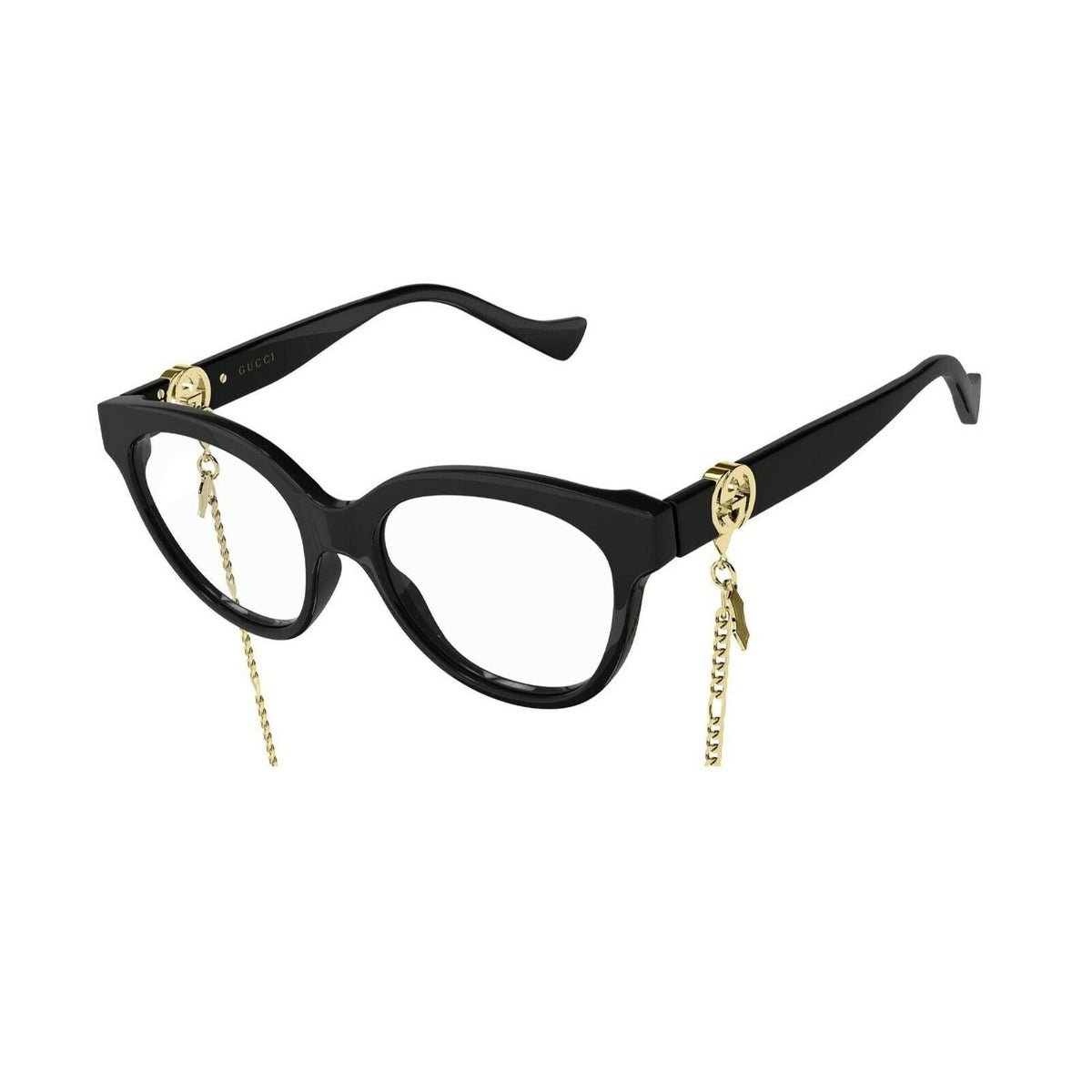 Gucci Women's Sunglasses Fall Winter 2021 Black Transparent Demo Lens Demo Lens  GG1024O 006