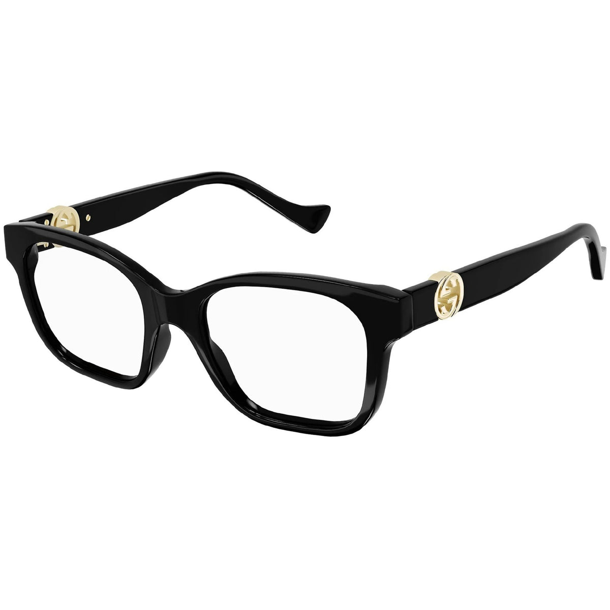 Gucci Women's Sunglasses Spring Summer 2022 Black Transparent Demo Lens Demo Lens  GG1025O 004