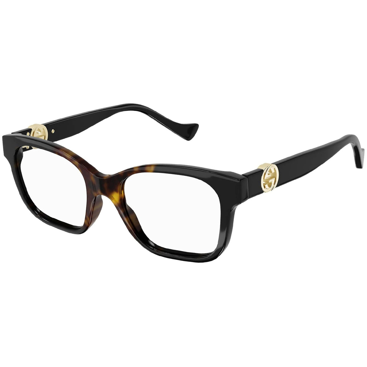 Gucci Women's Sunglasses Spring Summer 2022 Havana Transparent Demo Lens Demo Lens  GG1025O 005