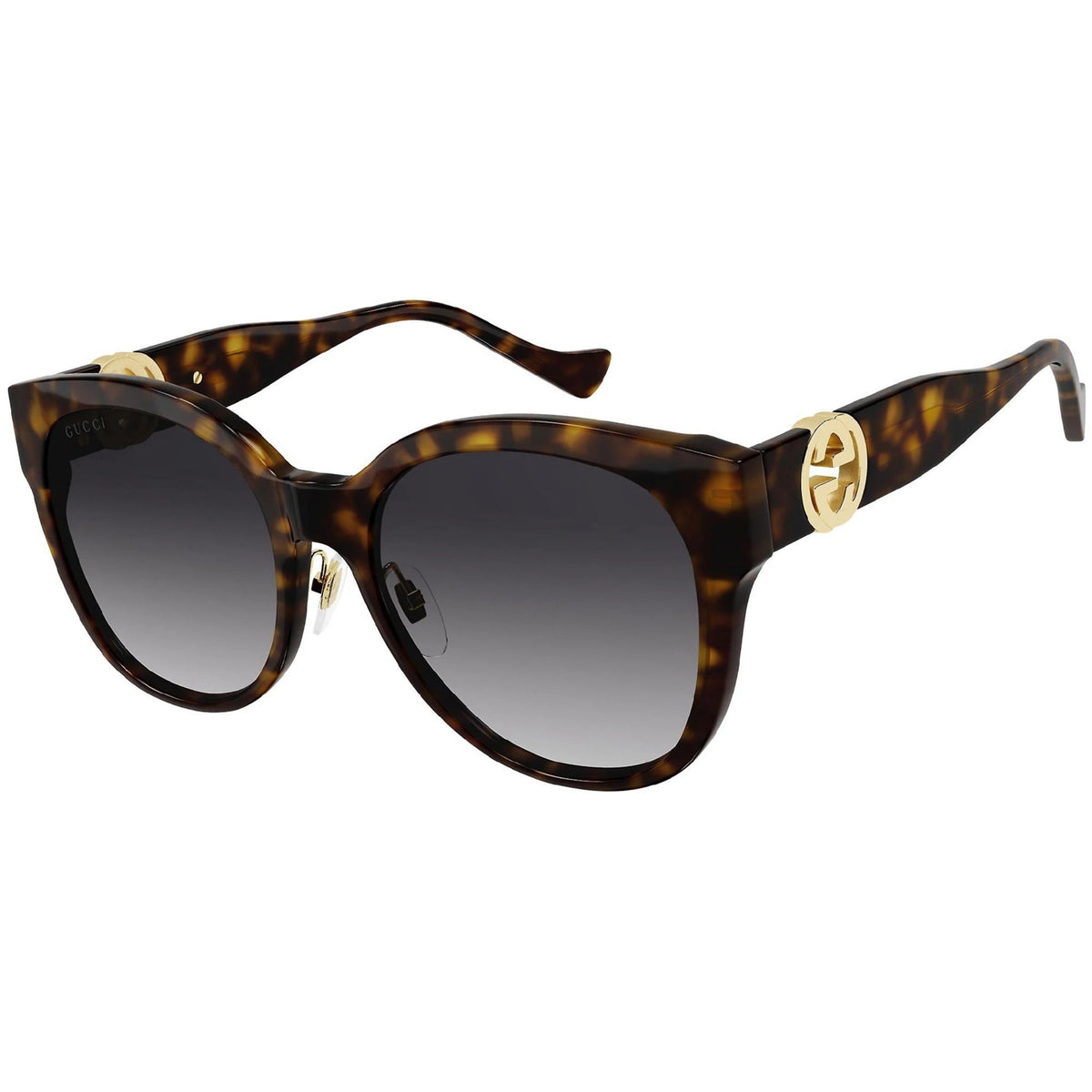 Gucci Women's Sunglasses Spring Summer 2022 Havana Grey Nylon Nylon Gradient GG1028SK 007