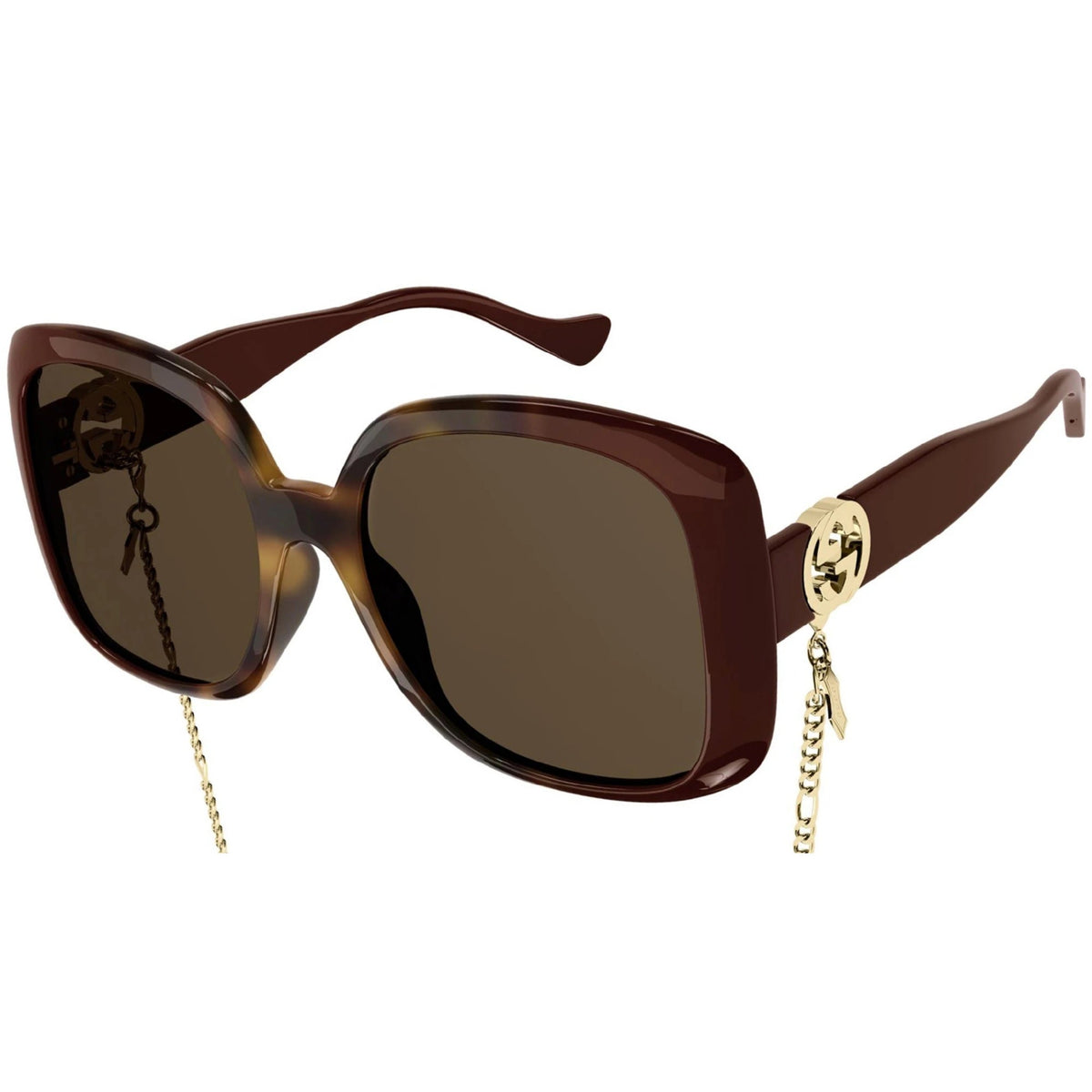 Gucci Women's Sunglasses Fall Winter Havana Brown Nylon Nylon GG1029SA 003