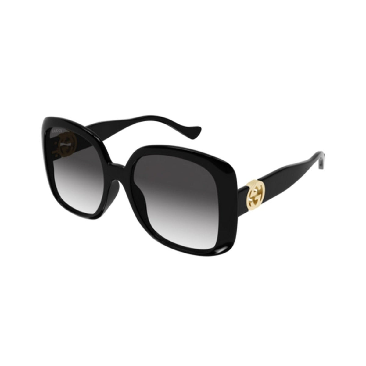 Gucci Women&#39;s Sunglasses Spring Summer 2022 Black Grey Nylon Nylon Gradient GG1029SA 007