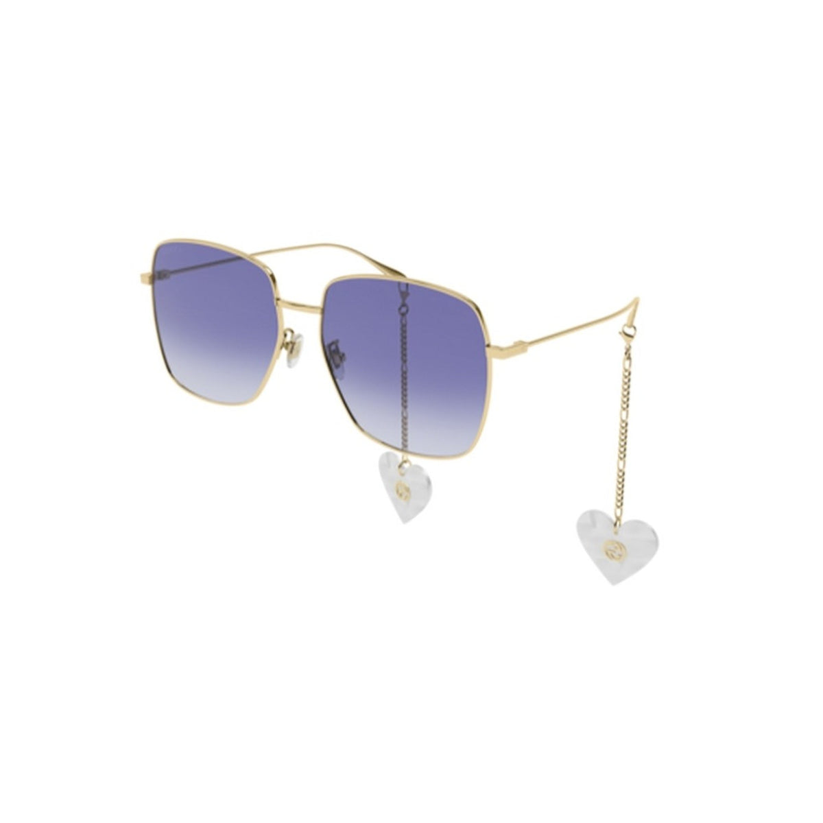 Gucci Women&#39;s Sunglasses Fall Winter Gold Violet Nylon Nylon Gradient GG1031S 004