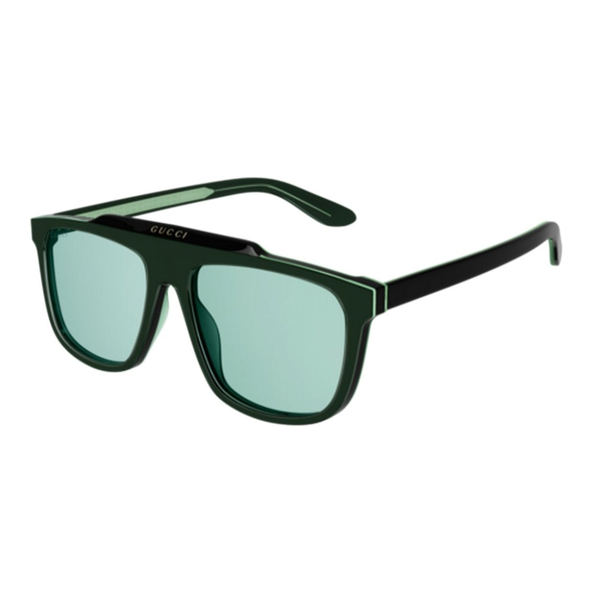 Gucci Men's Sunglasses Fall Winter 2021 Black Green Nylon Nylon GG1039S 004