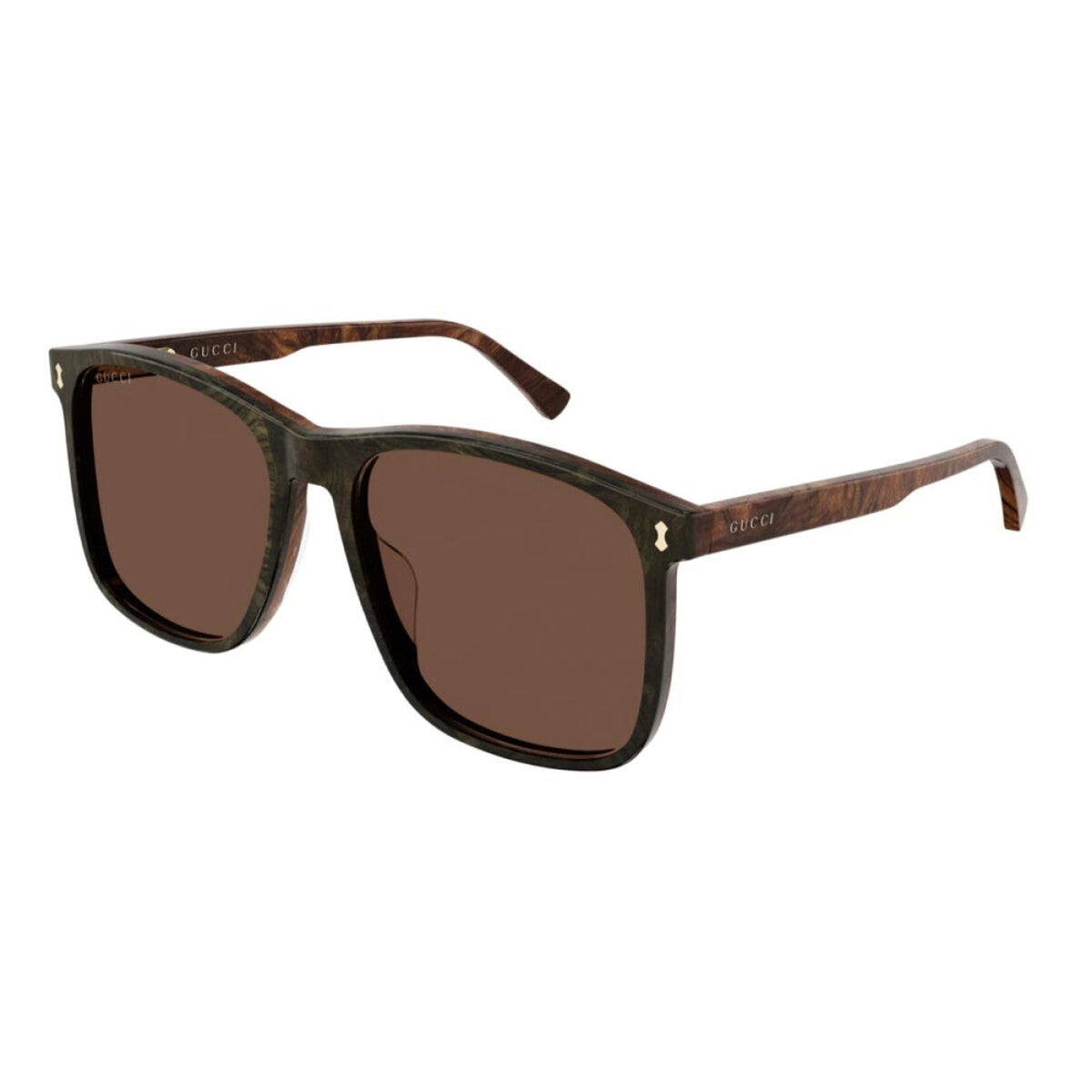 Gucci Men&#39;s Sunglasses Fall Winter Brown Brown Nylon Nylon GG1041S 003