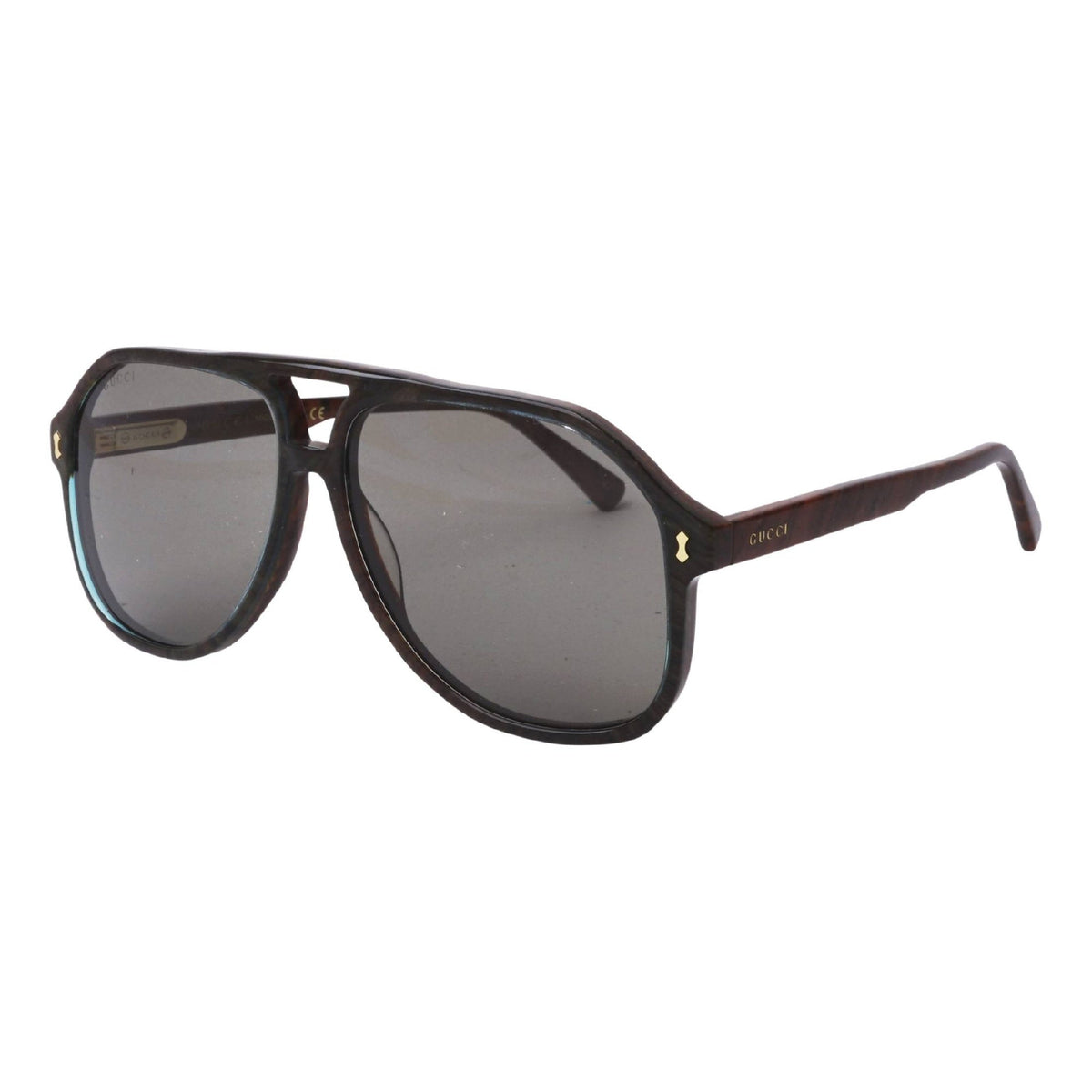 Gucci Men's Sunglasses Fall Winter 2021 Blue Grey Nylon Nylon GG1042S 003