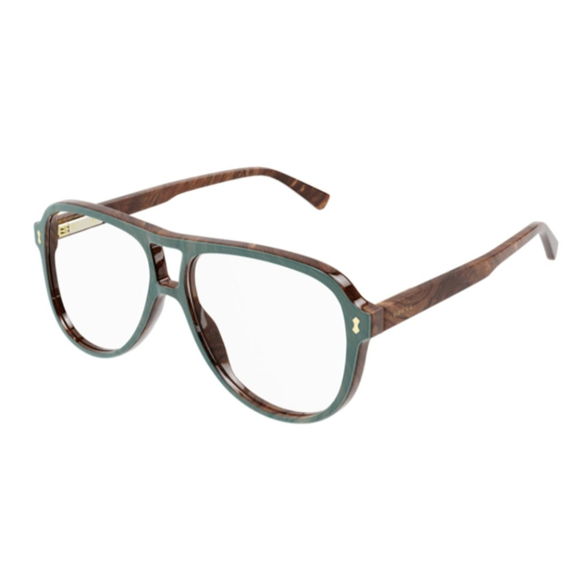 Gucci Men's Sunglasses Fall Winter 2021 Blue Transparent Demo Lens Demo Lens  GG1044O 003