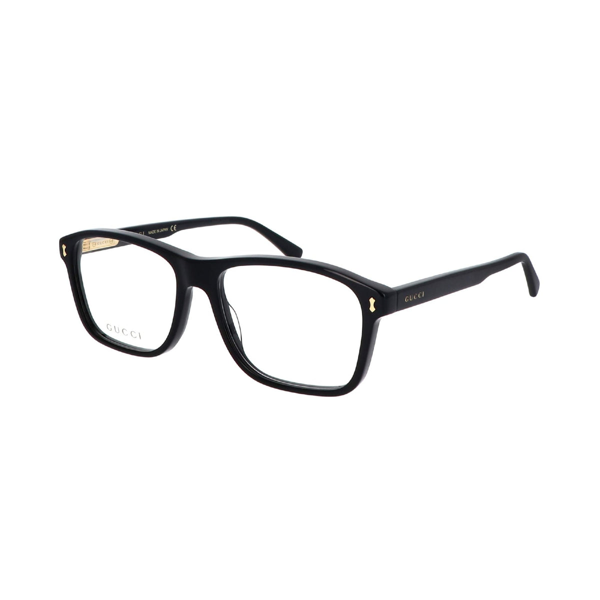 Gucci Men's Sunglasses Fall Winter 2021 Black Transparent Demo Lens Demo Lens  GG1045O 001