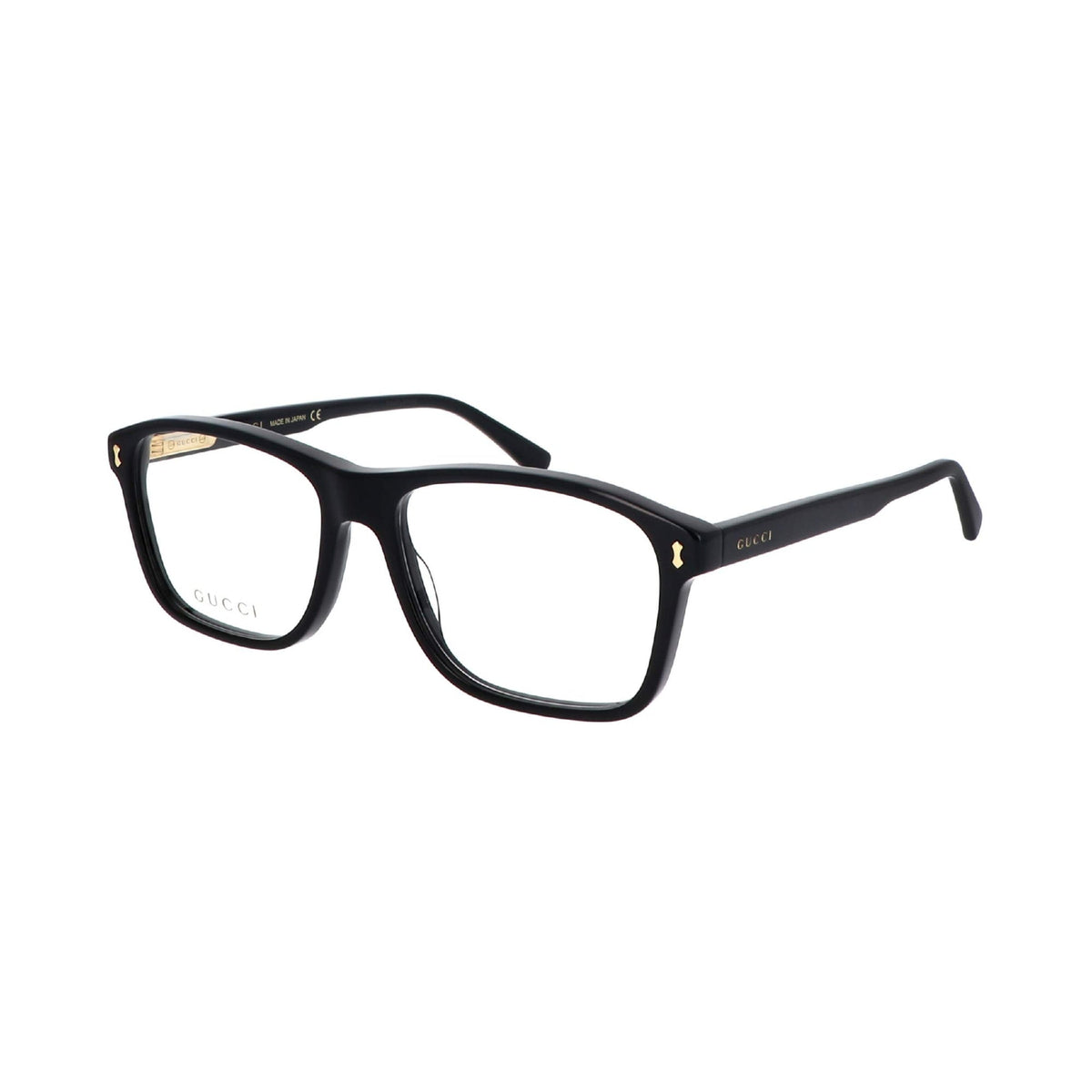 Gucci Men&#39;s Sunglasses Fall Winter 2021 Black Transparent Demo Lens Demo Lens  GG1045O 001