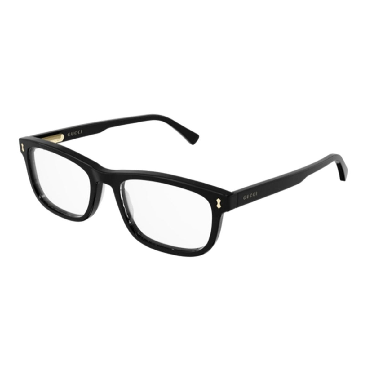Gucci Men's Sunglasses Fall Winter 2021 Black Transparent Demo Lens Demo Lens  GG1046O 004