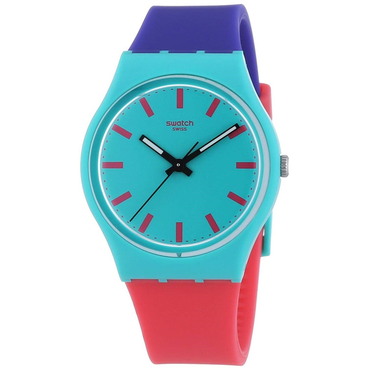 Swatch Unisex GG215 SHUNBUKIN Red and blue Silicone Watch