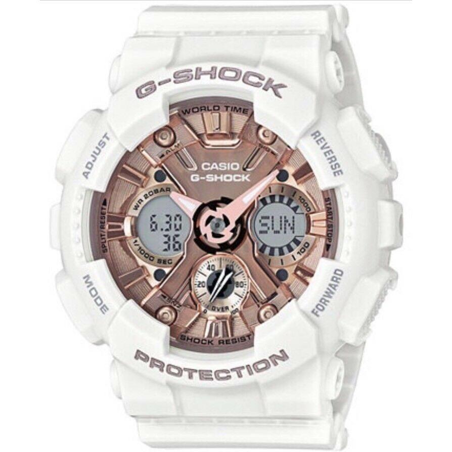 Casio Women's GMAS120MF-7A2 G-Shock Chronograph-Digital White Resin Watch