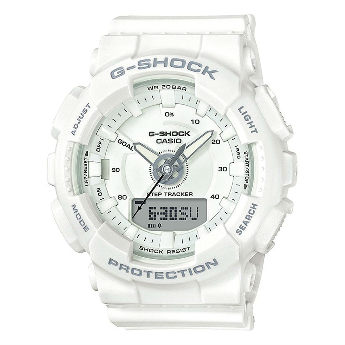 Casio Women's GMAS130-7A G-Shock White Resin Watch