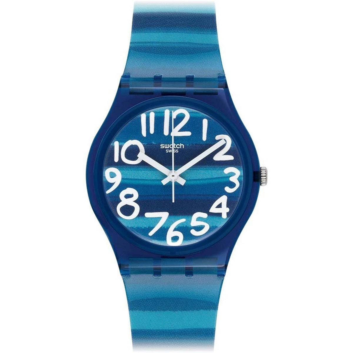 Swatch Unisex GN237 Linajola Blue Plastic Watch