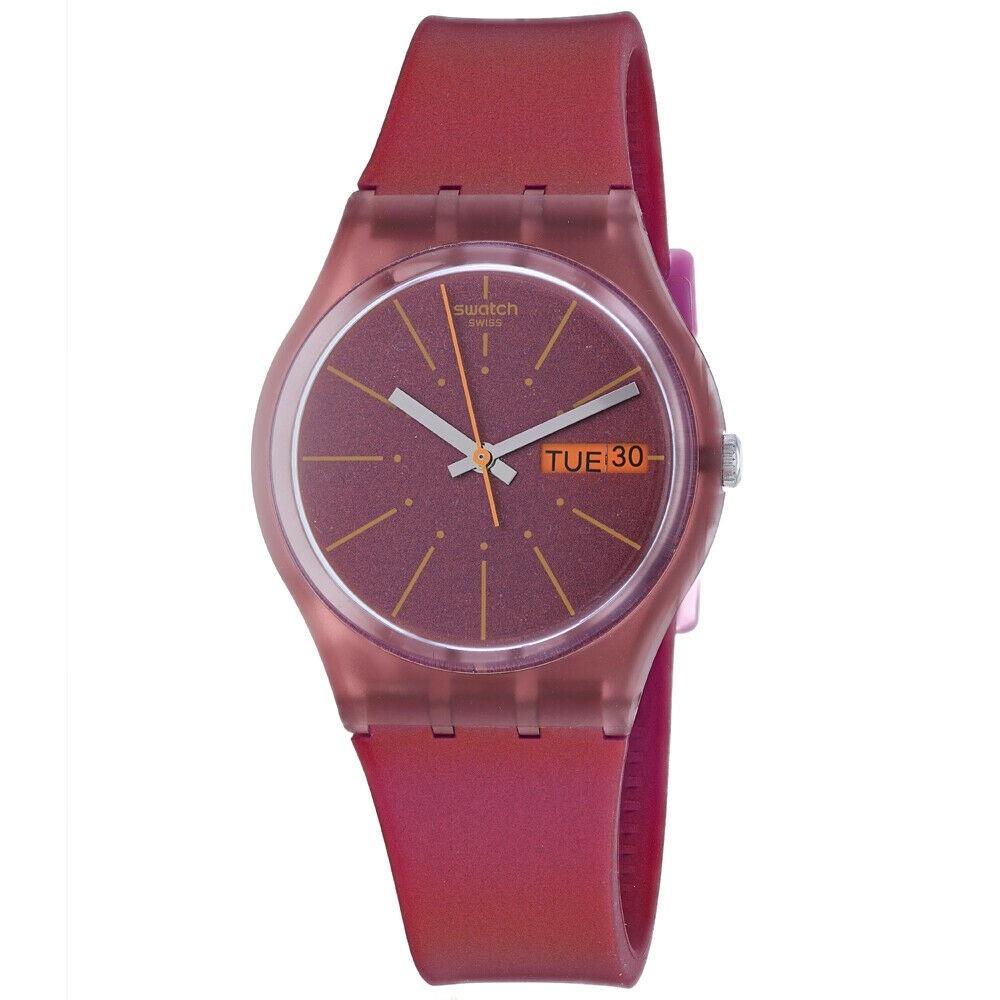 Swatch Women's GP701 Sneaky Peak Pink Silicone Watch