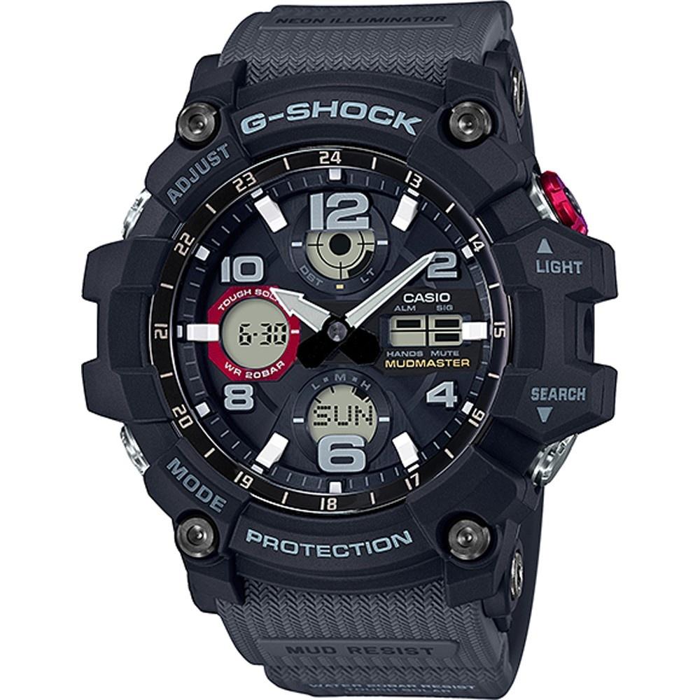 Casio Men&#39;s GSG100-1A8 G-Shock Black Silicone Watch