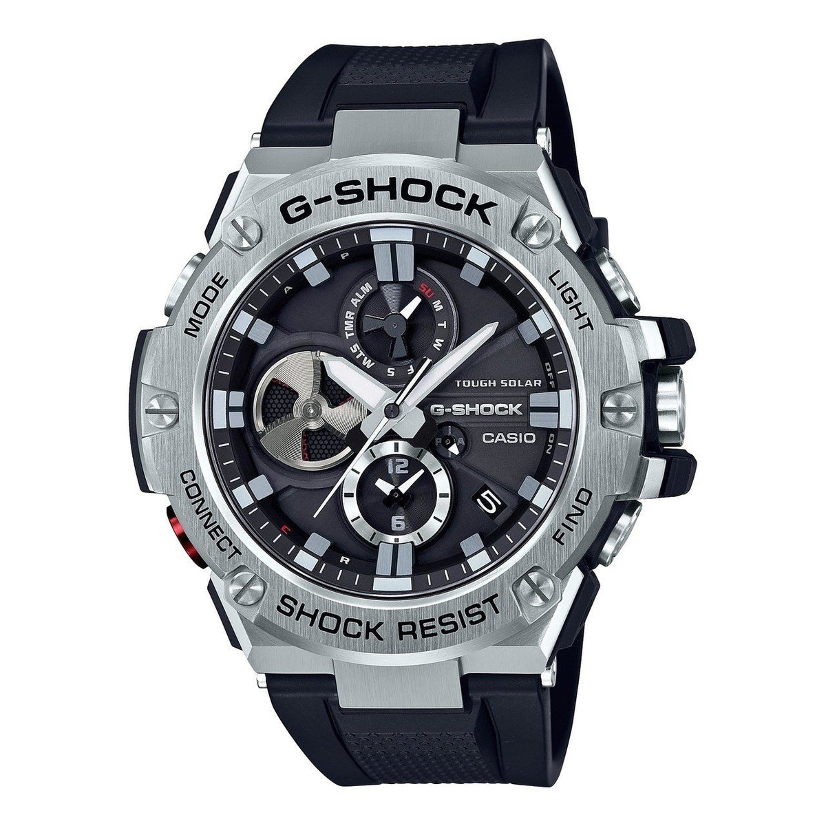 Casio Men&#39;s GSTB100-1A G-Shock Chronograph Black Resin Watch