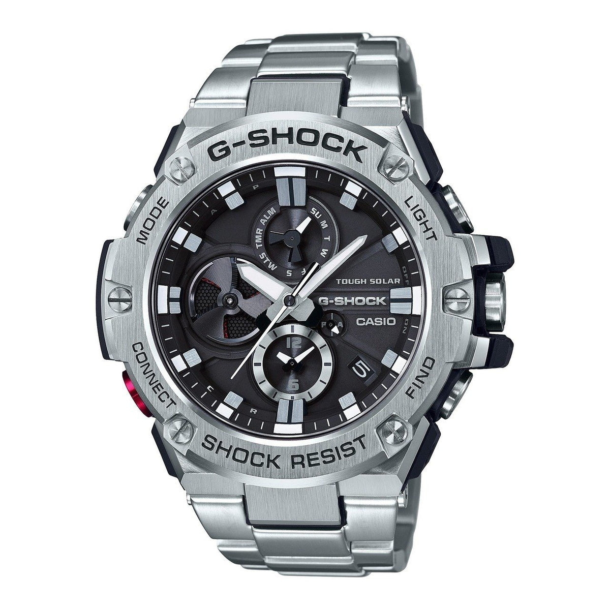 Casio Men&#39;s GSTB100D-1A G-Shock Chronograph Stainless Steel Watch