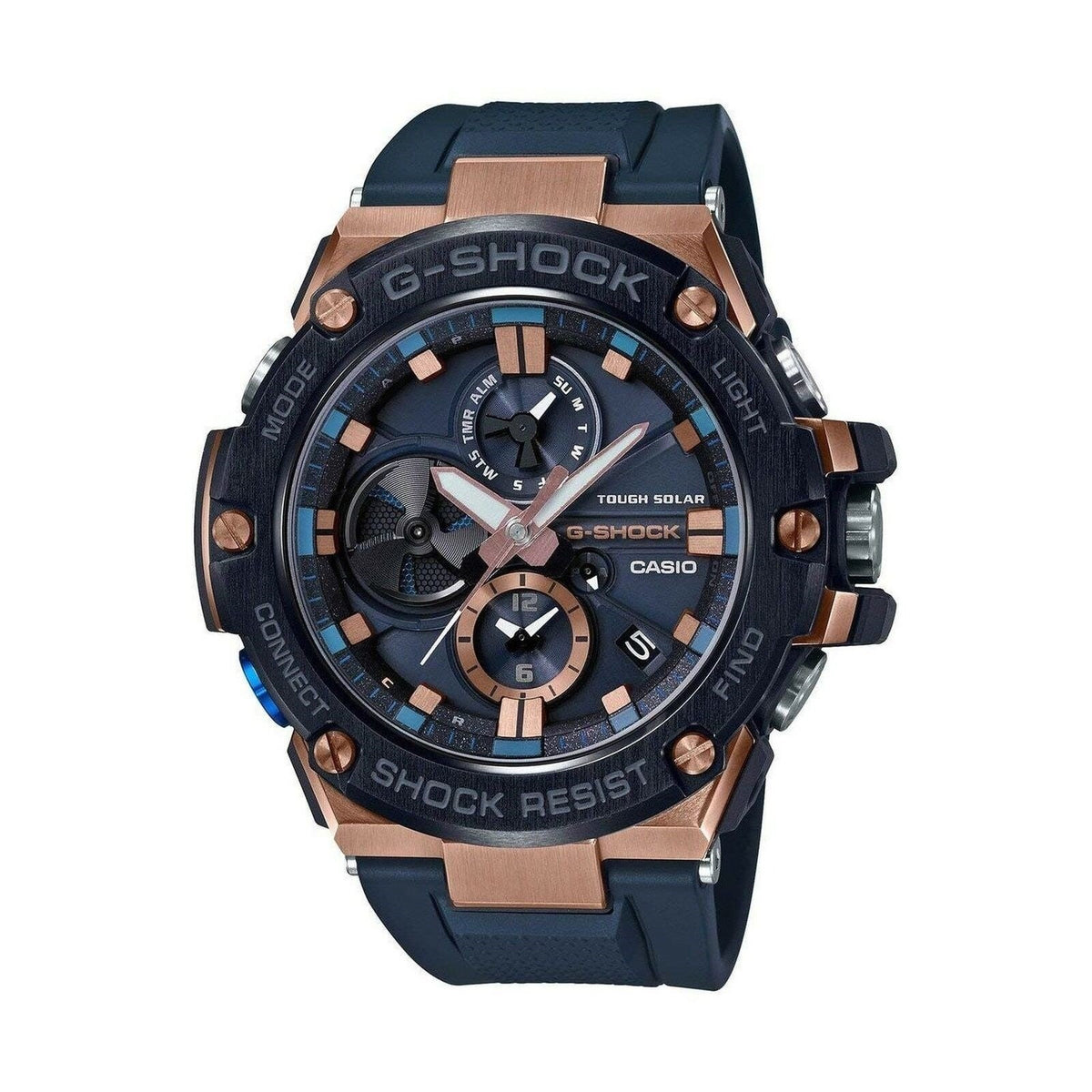 Casio Men's GSTB100G-2A G-Shock Black Rubber Watch