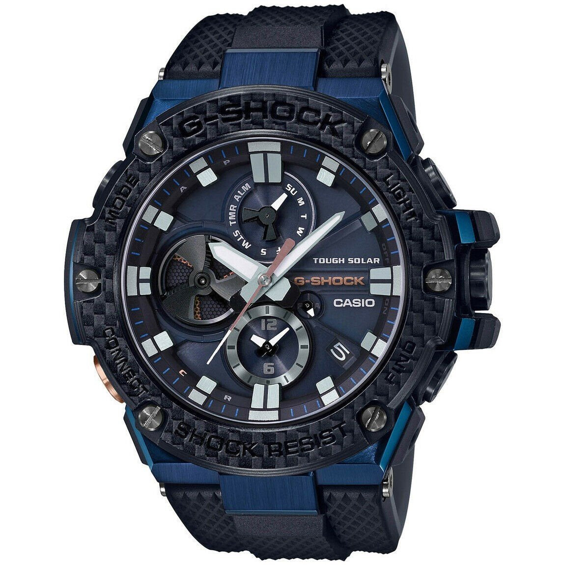 Casio Men's GSTB100XB-2A G-Shock Black Rubber Watch