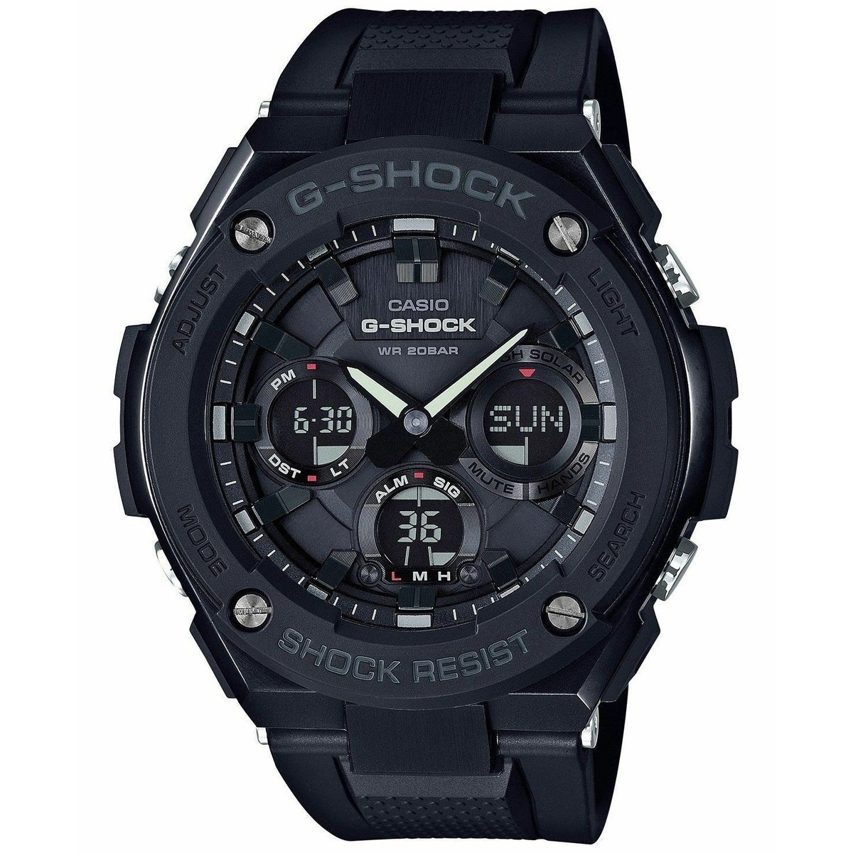 Casio Men&#39;s GSTS100G-1B G-Shock Analog-Digital Black Resin Watch