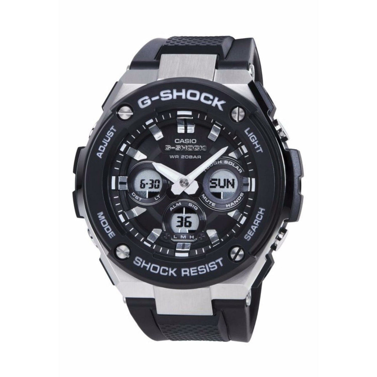 Casio Men's GSTS300-1A G-Steel Black Resin Watch