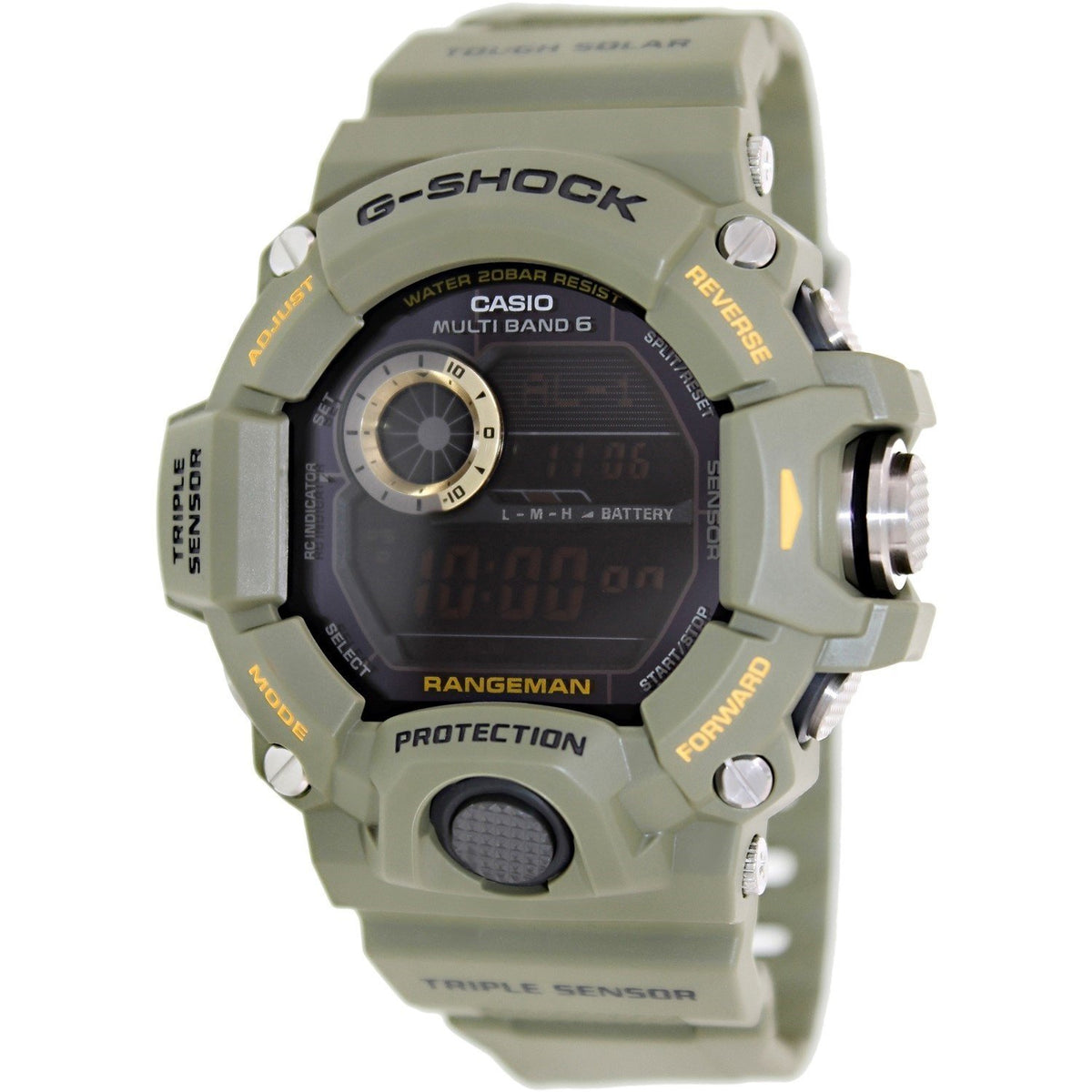 Casio Men&#39;s GW9400-3 G-Shock Digital Green Resin Watch